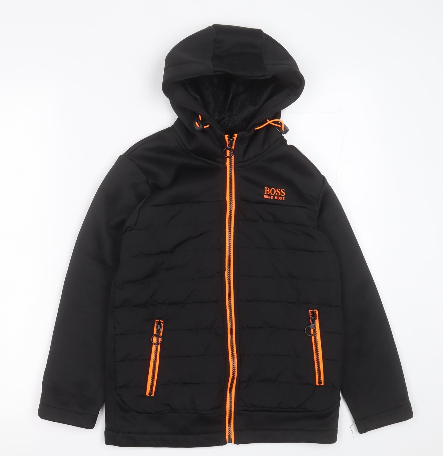 HUGO BOSS Boys Black   Jacket  Size 10 Years  Zip