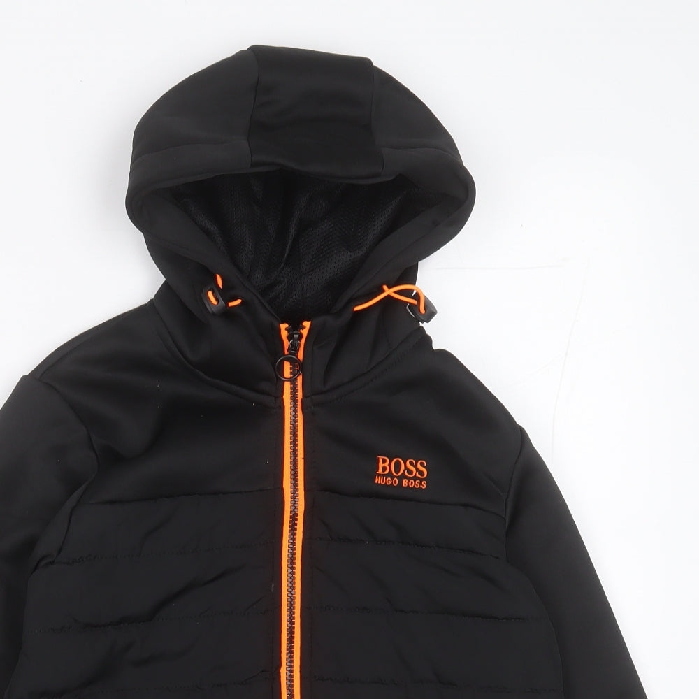 HUGO BOSS Boys Black   Jacket  Size 10 Years  Zip