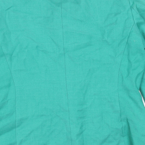 David Barry Womens Green   Jacket Blazer Size 14  Button