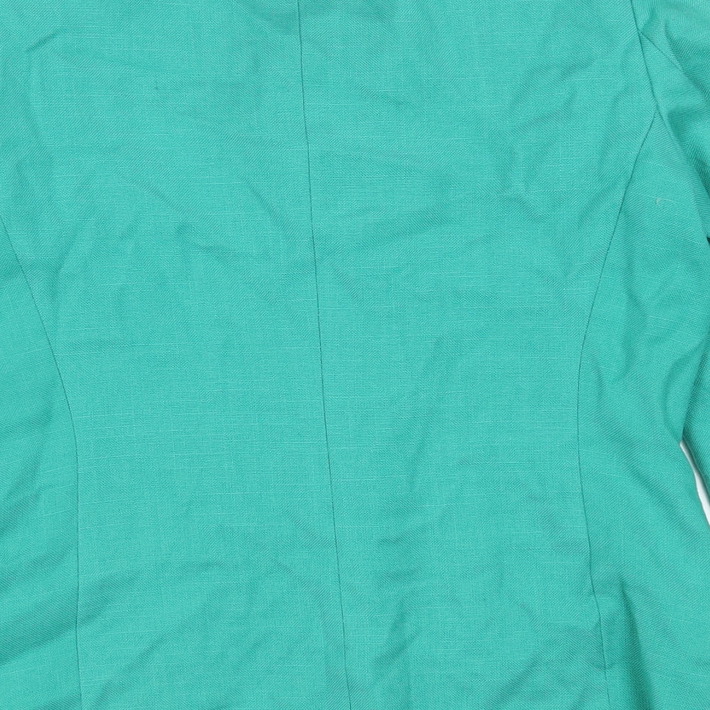 David Barry Womens Green   Jacket Blazer Size 14  Button