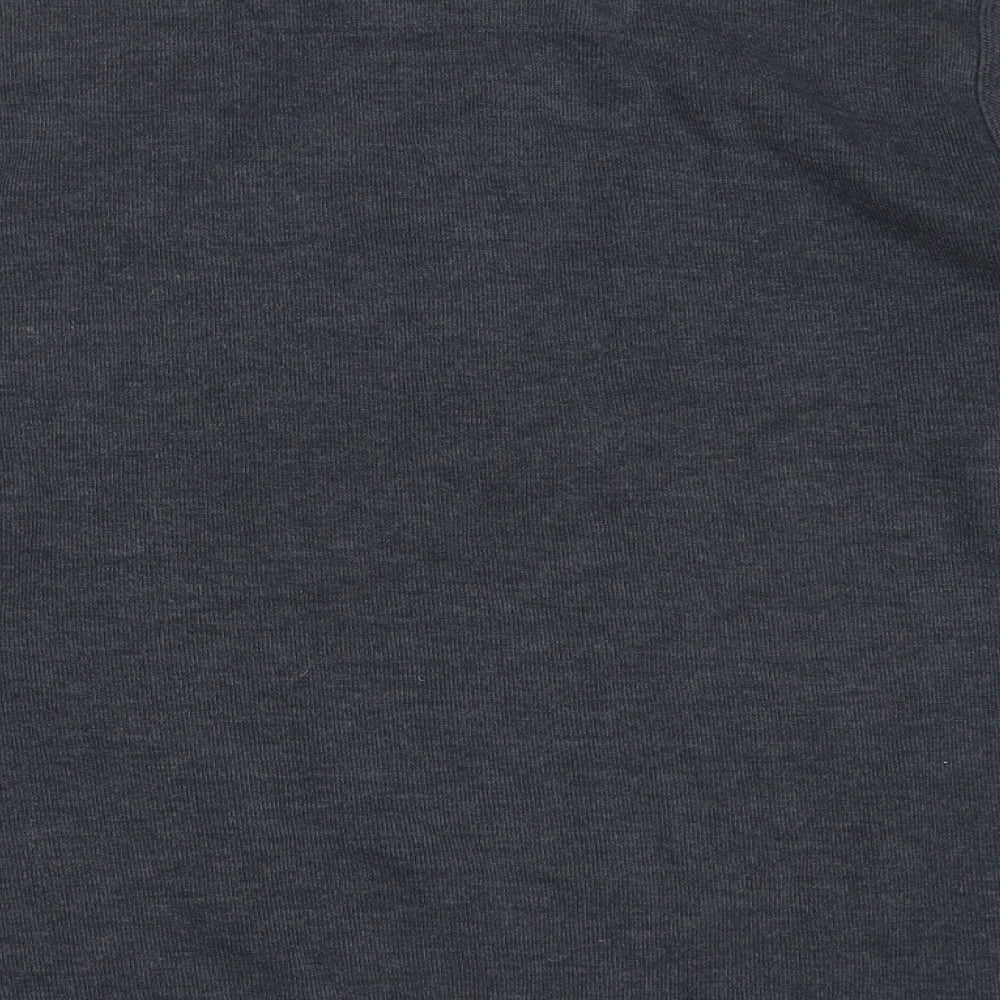 bonmarch Mens Blue  Cotton Pullover Sweatshirt Size L