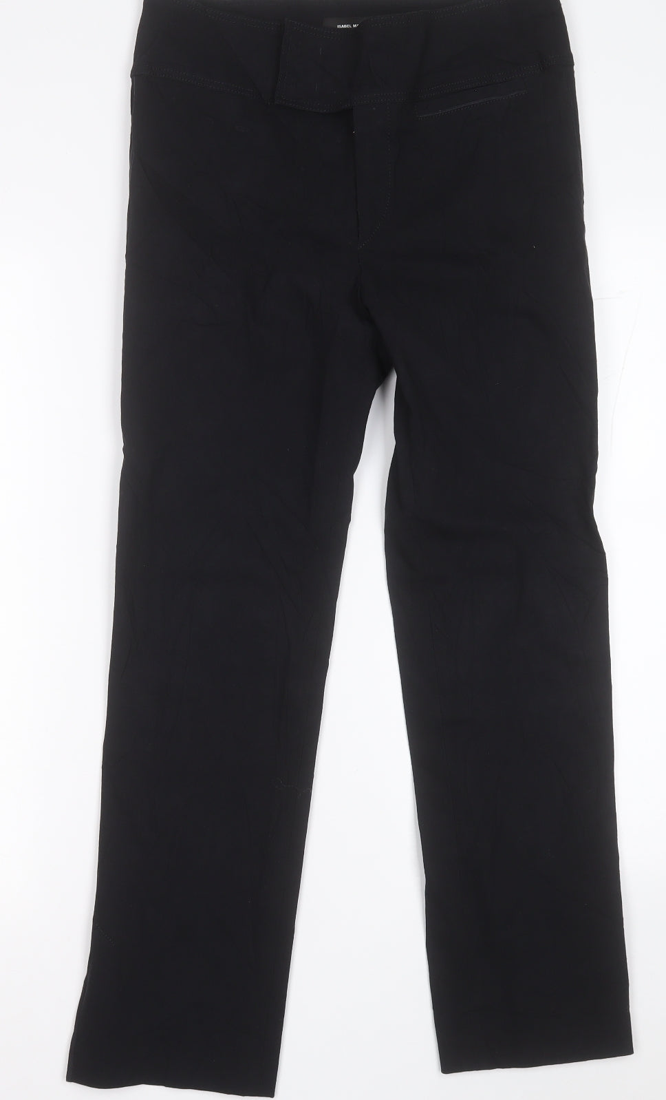 Isabel Marant Womens Black  Cotton Trousers  Size 12 L27 in Regular Hook & Eye