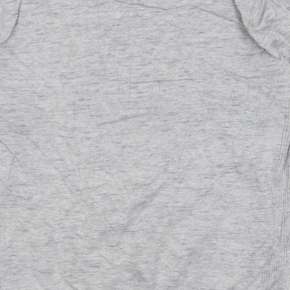 River Island Mens Grey Crew Neck  Cotton Pullover Jumper Size L