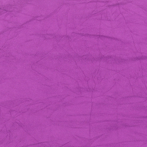 George Womens Purple V-Neck  Cotton Cardigan Jumper Size 14
