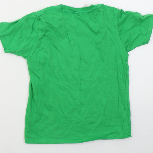 Gildan Boys Green  Cotton Basic T-Shirt Size 5-6 Years Crew Neck Pullover - I'm Welsh What's Your Superpower