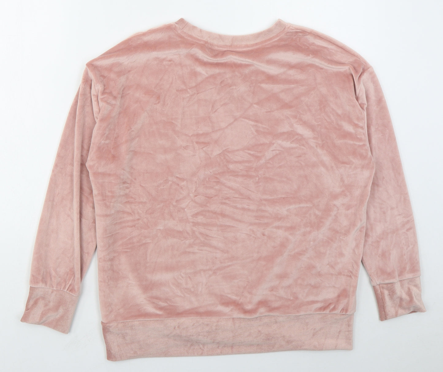 George Womens Pink Solid Polyester Top Pyjama Top Size 12
