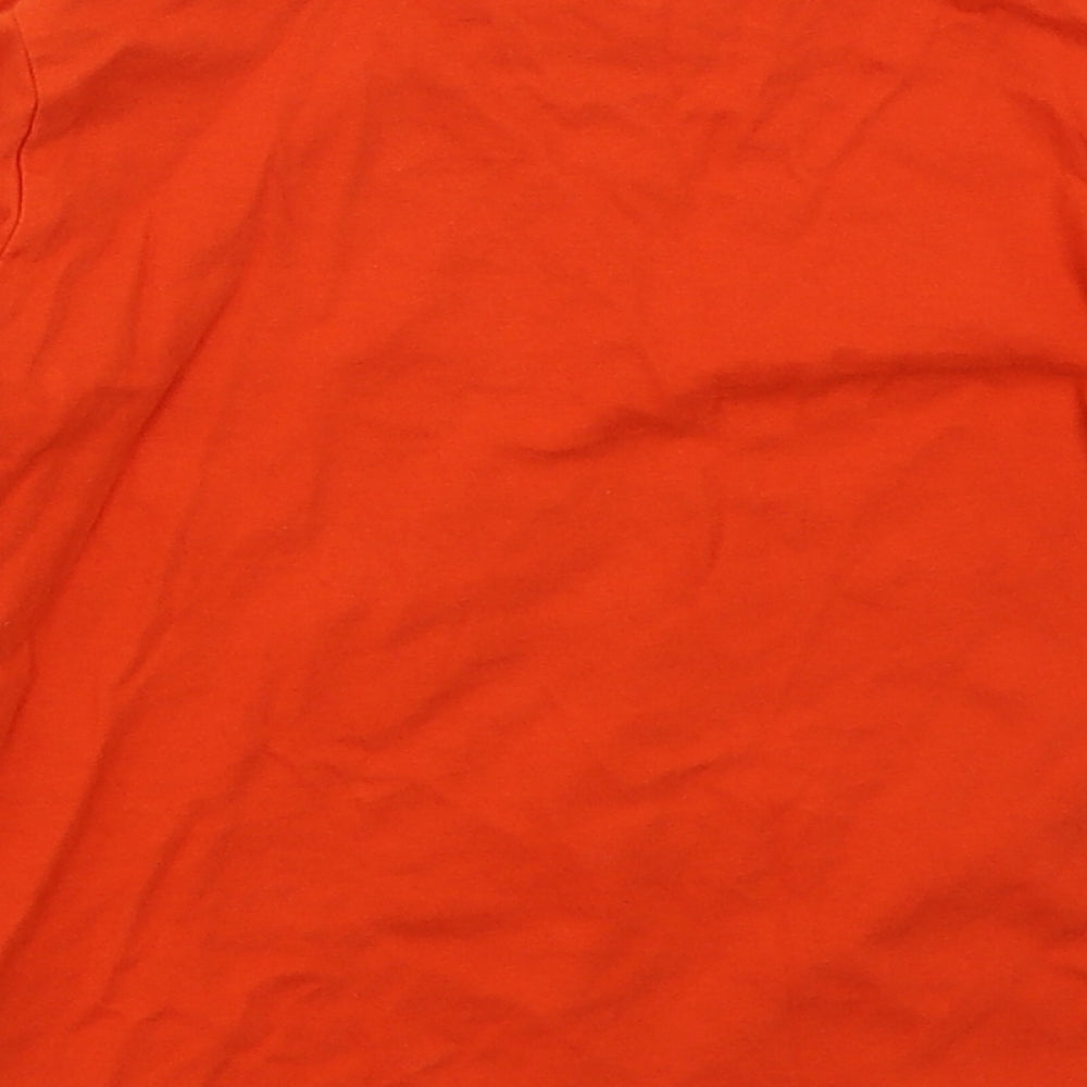 Pop Gear Boys Red  Cotton Basic T-Shirt Size 4-5 Years Crew Neck Pullover - Fireman Sam