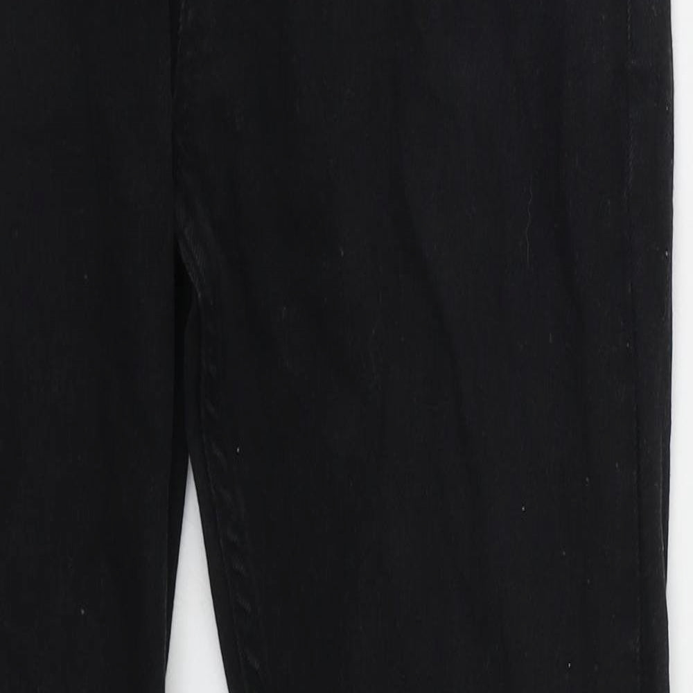 Denim Co Mens Black  Cotton Skinny Jeans Size 32 L32 in Regular Button