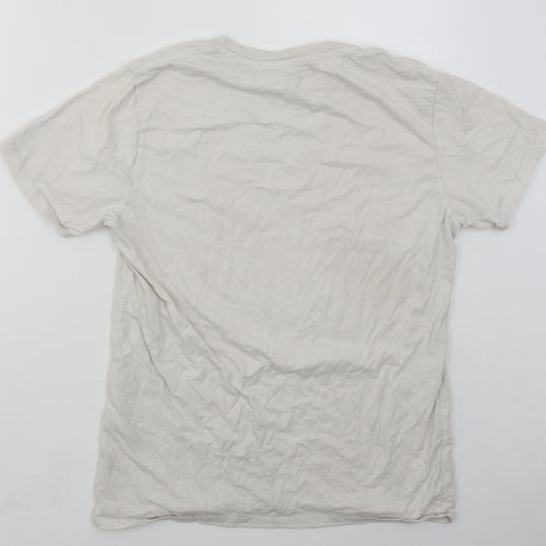 Levi's Mens White  Cotton  T-Shirt Size M Crew Neck