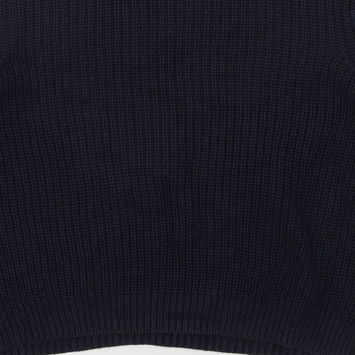H&M Womens Blue Crew Neck  Acrylic Pullover Jumper Size M
