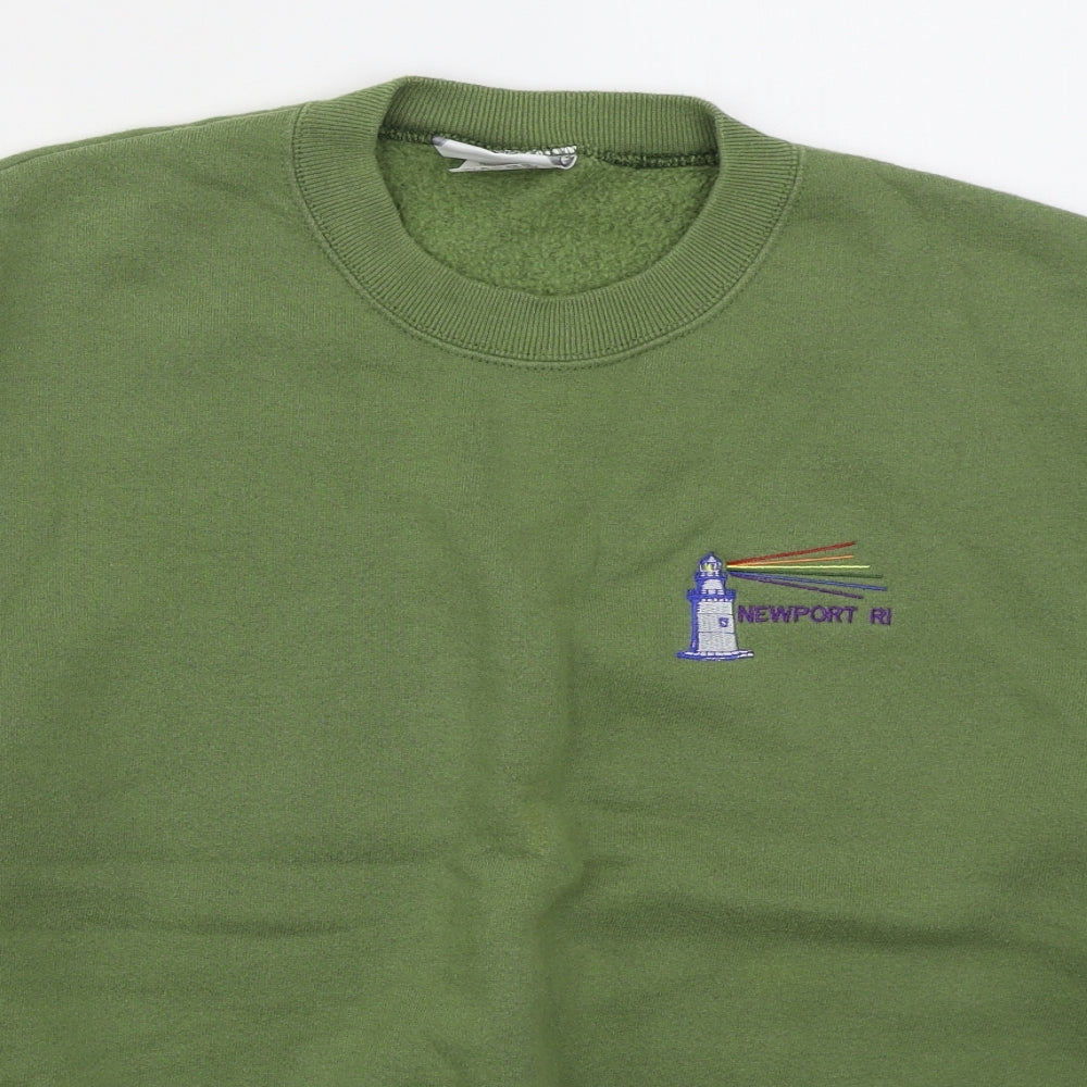 Lee Mens Green  Cotton Pullover Sweatshirt Size XL   - Newport RI