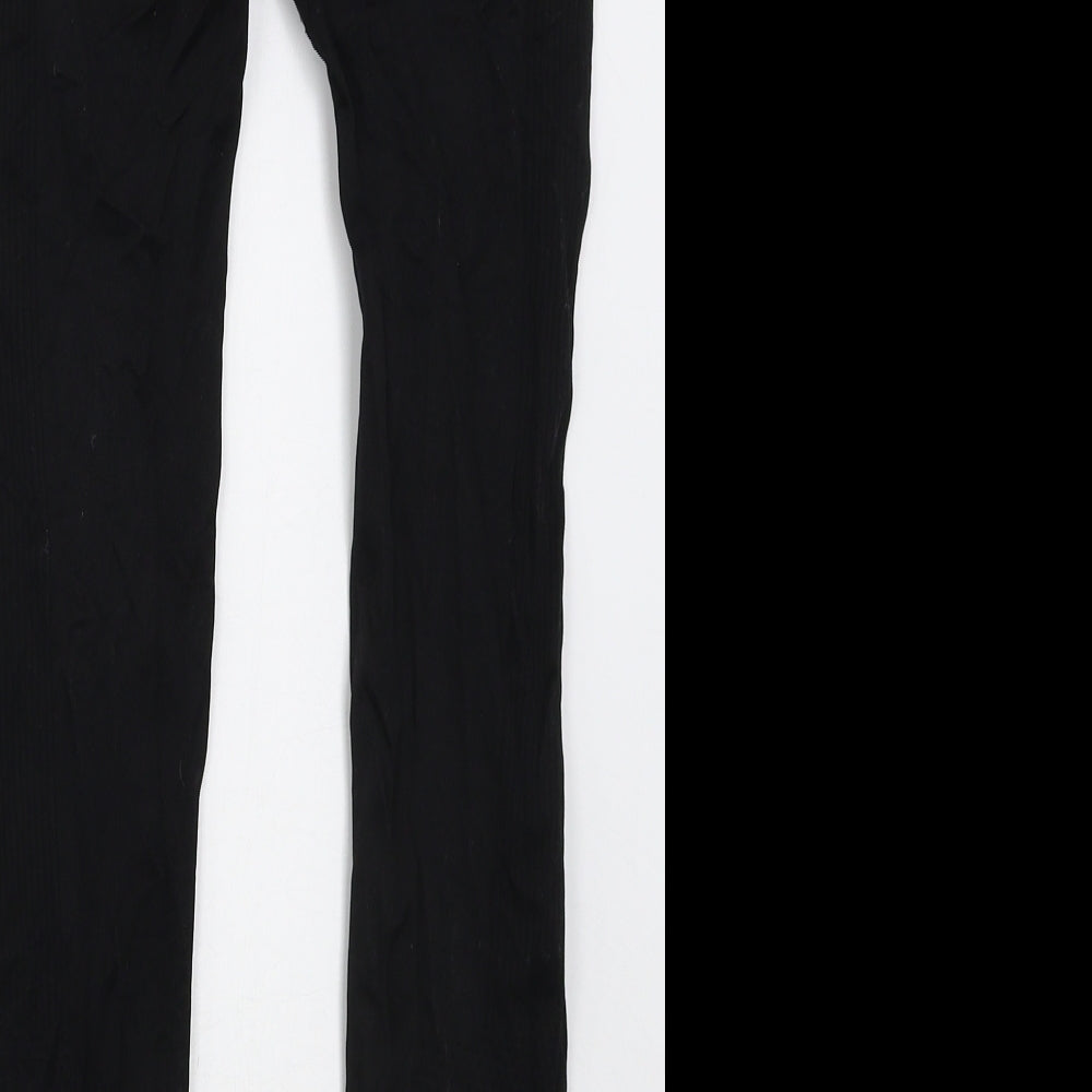 Primark Womens Black  Nylon Compression Leggings Size 10 L24 in Regular