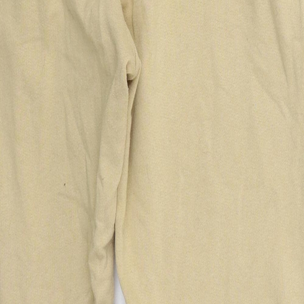 H&M Womens Beige  Cotton Sweatpants Trousers Size S L28 in Regular Drawstring