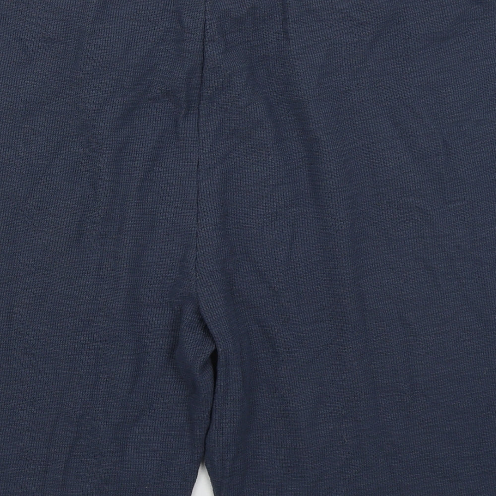 Nutmeg Mens Black  Cotton Sweat Shorts Size 2XL L10 in Regular Drawstring