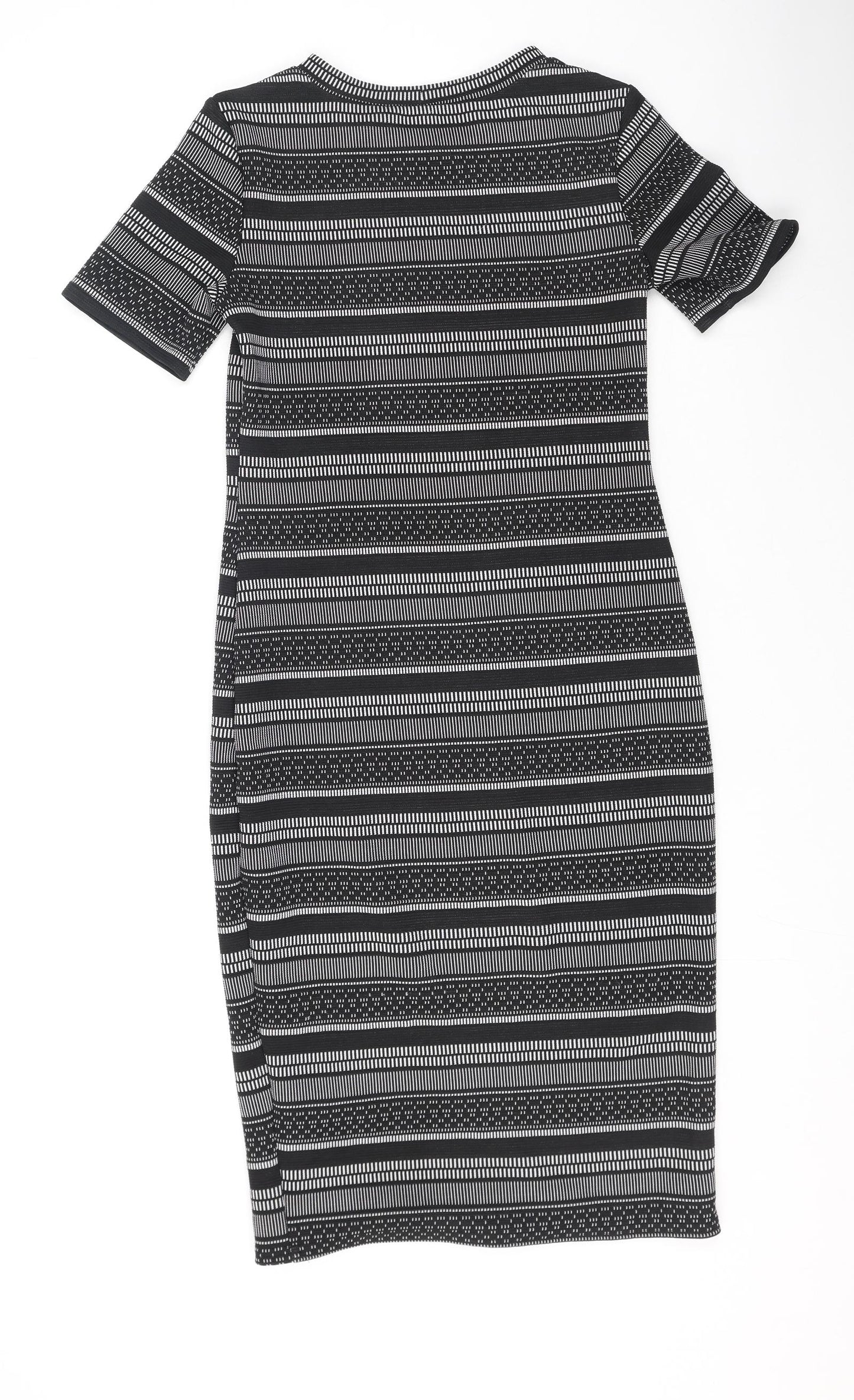 Primark  Womens Grey  Polyester Bodycon  Size 12  Round Neck