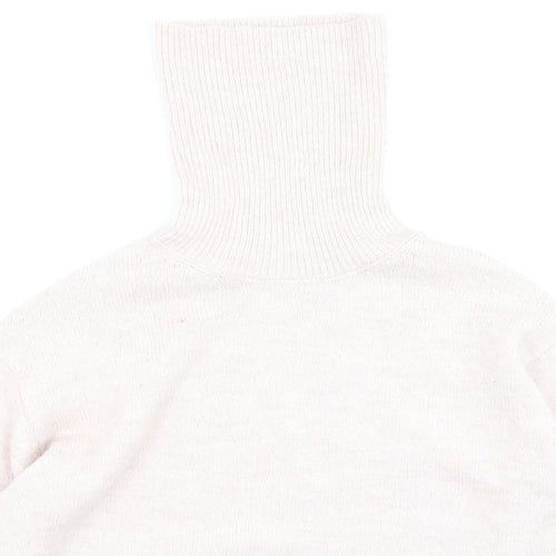 New Look Womens Pink High Neck  Polyester Pullover Jumper Size S