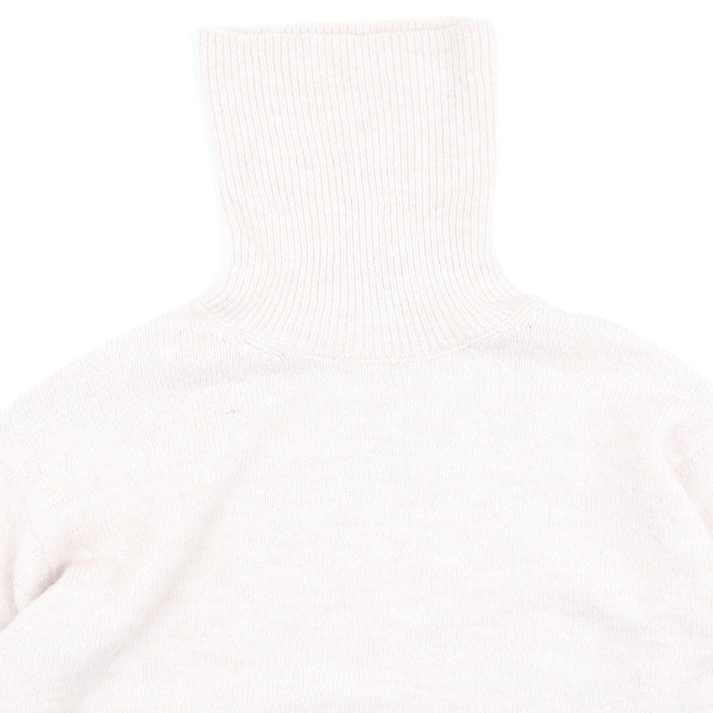 New Look Womens Pink High Neck  Polyester Pullover Jumper Size S