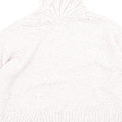 New Look Womens Pink High Neck  Polyester Pullover Jumper Size S
