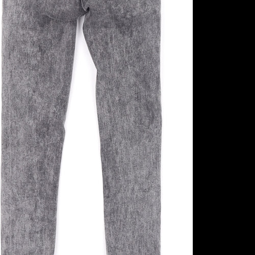 Jack Wills Womens Grey  Cotton Skinny Jeans Size 25 L26 in Regular