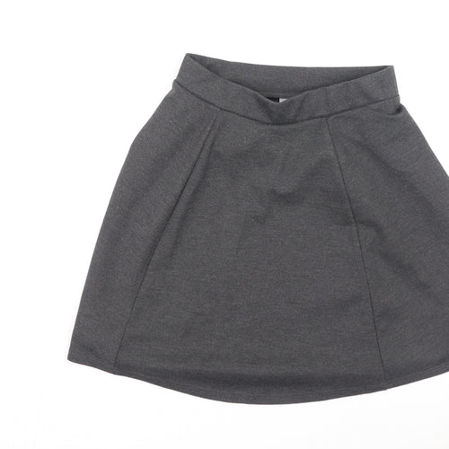 George  Girls Grey  Polyester Pleated Skirt Size 11-12 Years  Regular