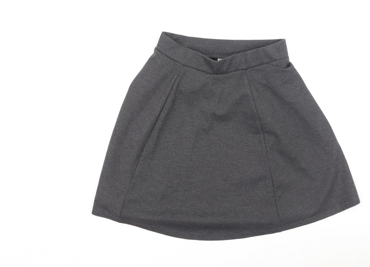 George  Girls Grey  Polyester Pleated Skirt Size 11-12 Years  Regular