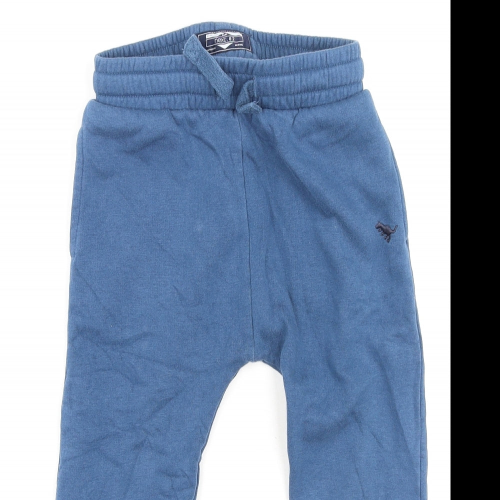 NEXT Boys Blue  Cotton Jogger Trousers Size 4-5 Years  Regular