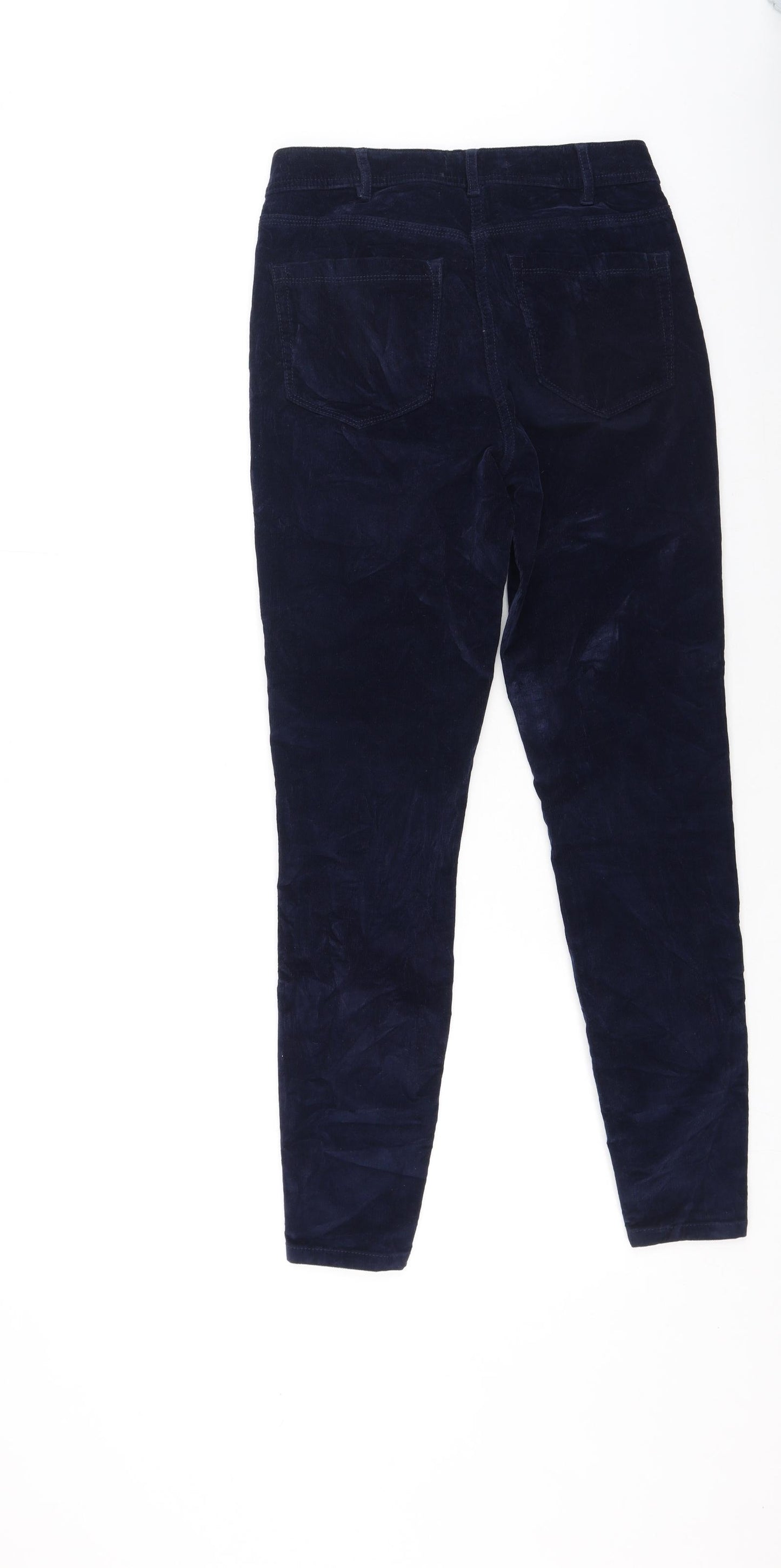 George  Womens Blue  Cotton Trousers  Size 8 L27 in Regular