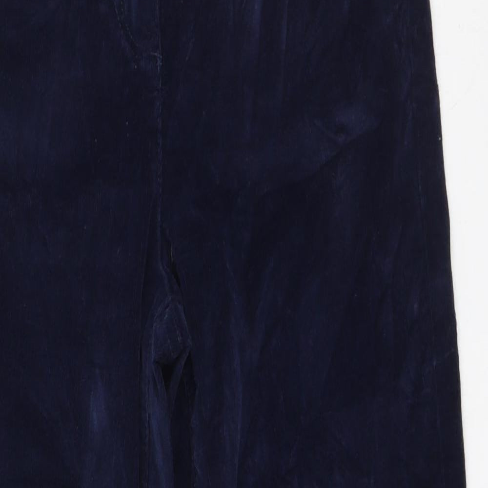George  Womens Blue  Cotton Trousers  Size 8 L27 in Regular
