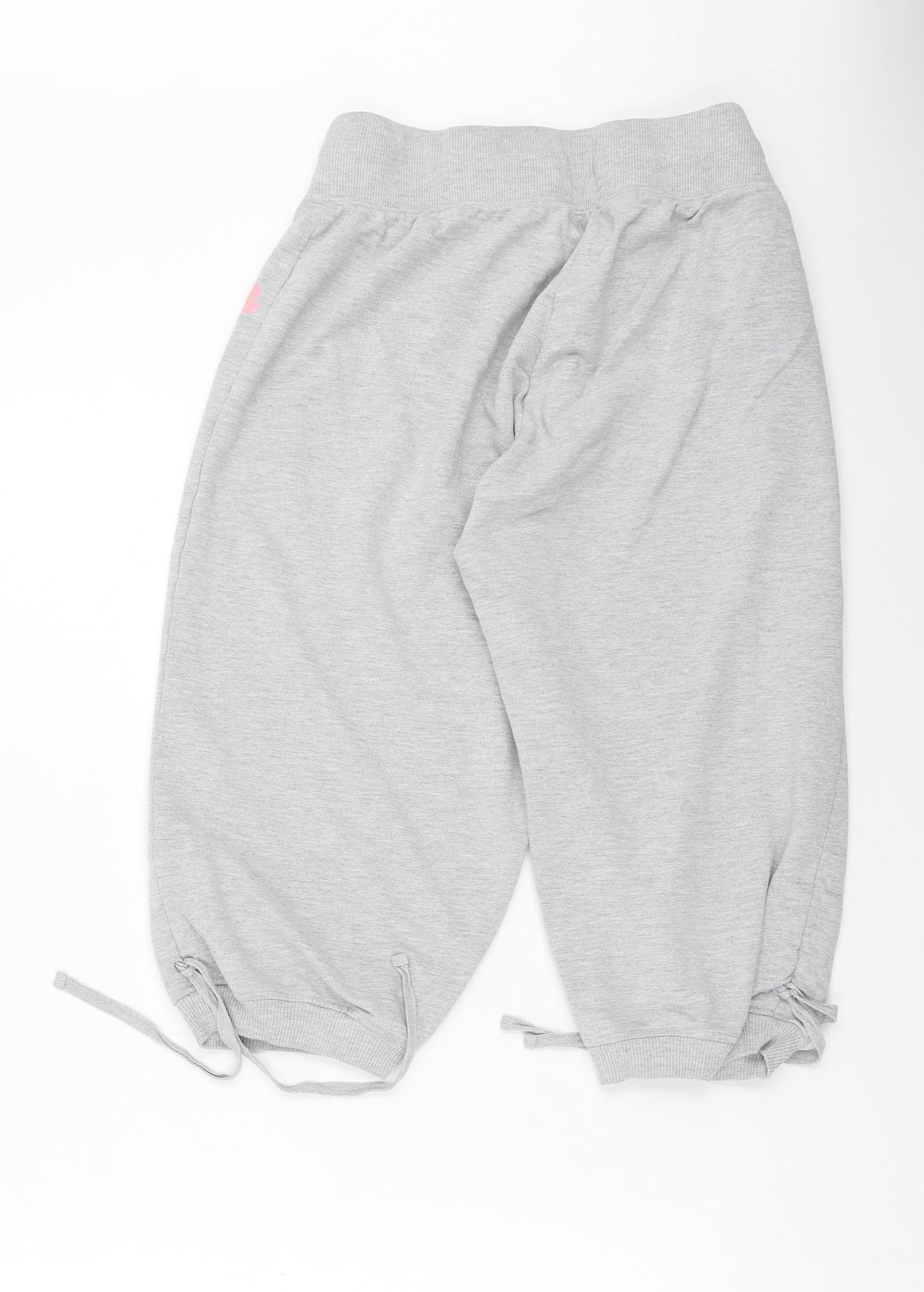 Dunnes Stores Womens Grey  Cotton Jogger Trousers Size 16 L20 in Regular