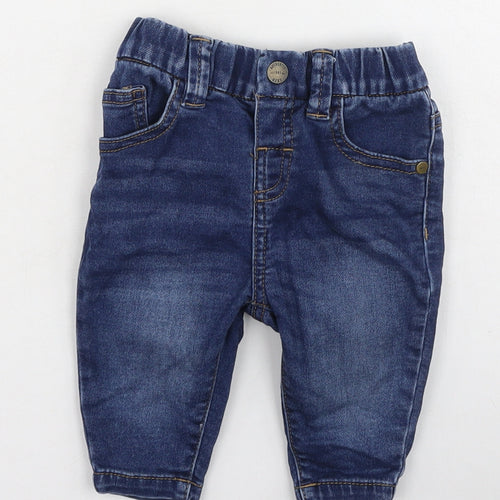 NEXT Baby Blue  Cotton Cropped Jeans Size 3-6 Months