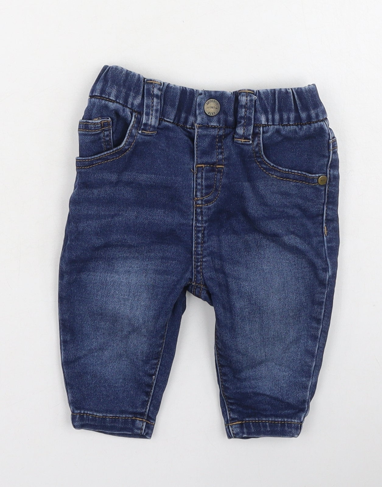 NEXT Baby Blue  Cotton Cropped Jeans Size 3-6 Months