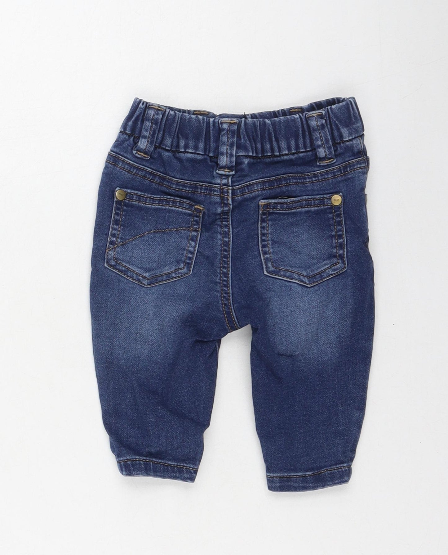 NEXT Baby Blue  Cotton Cropped Jeans Size 3-6 Months