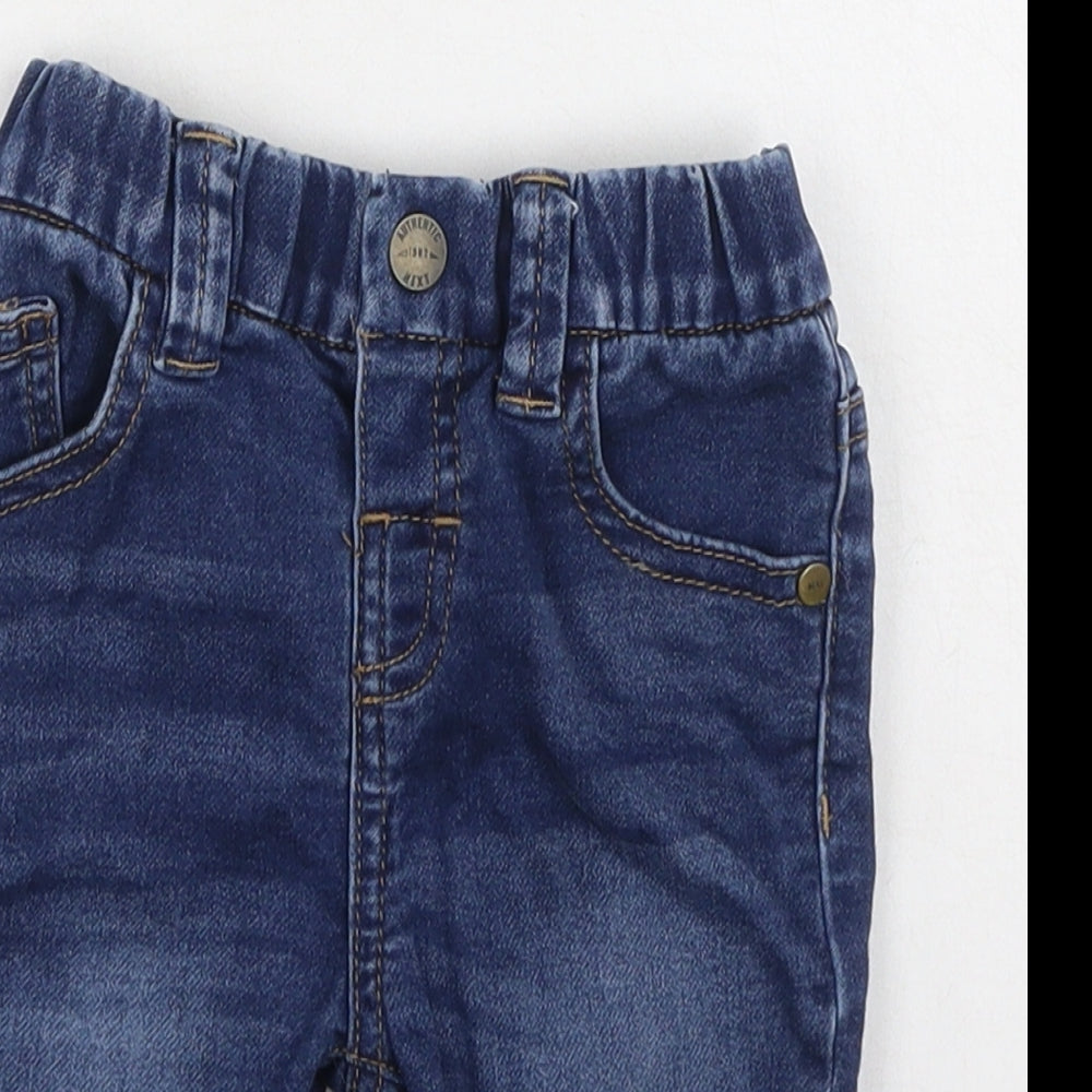 NEXT Baby Blue  Cotton Cropped Jeans Size 3-6 Months