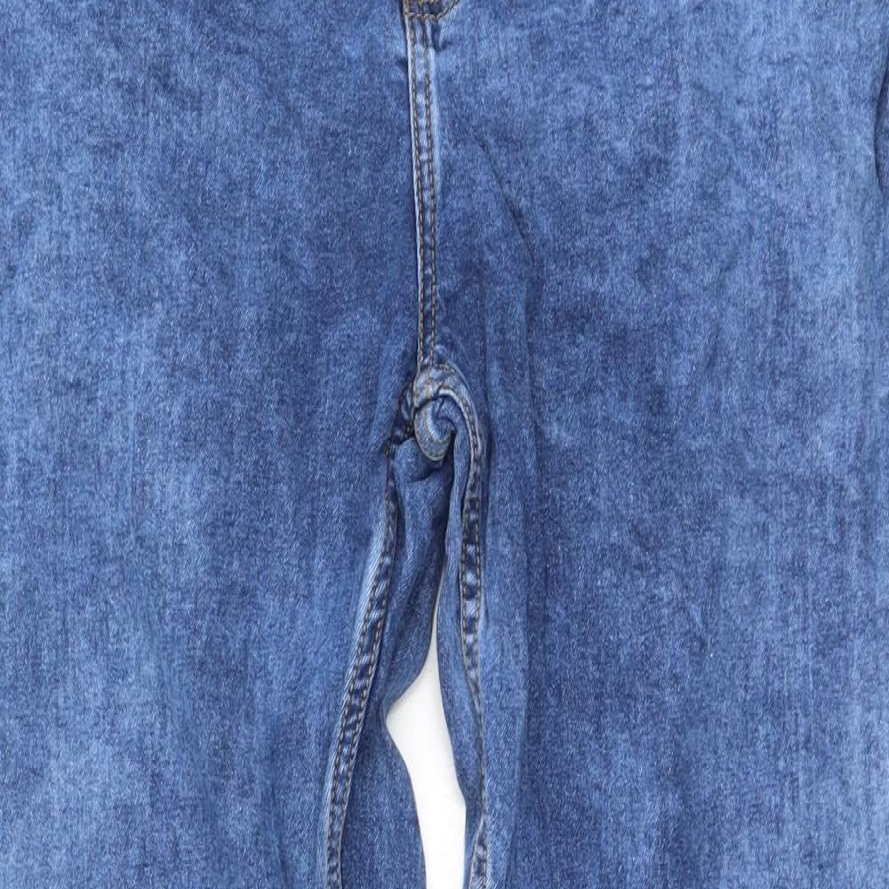 Preworn Womens Blue  Cotton Mom Jeans Size 26 L27 in Regular