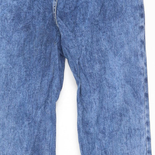 Preworn Womens Blue  Cotton Mom Jeans Size 26 L27 in Regular