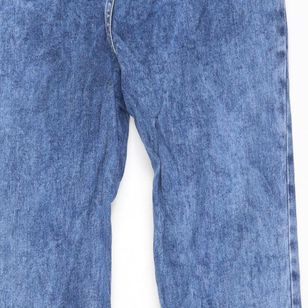 Preworn Womens Blue  Cotton Mom Jeans Size 26 L27 in Regular