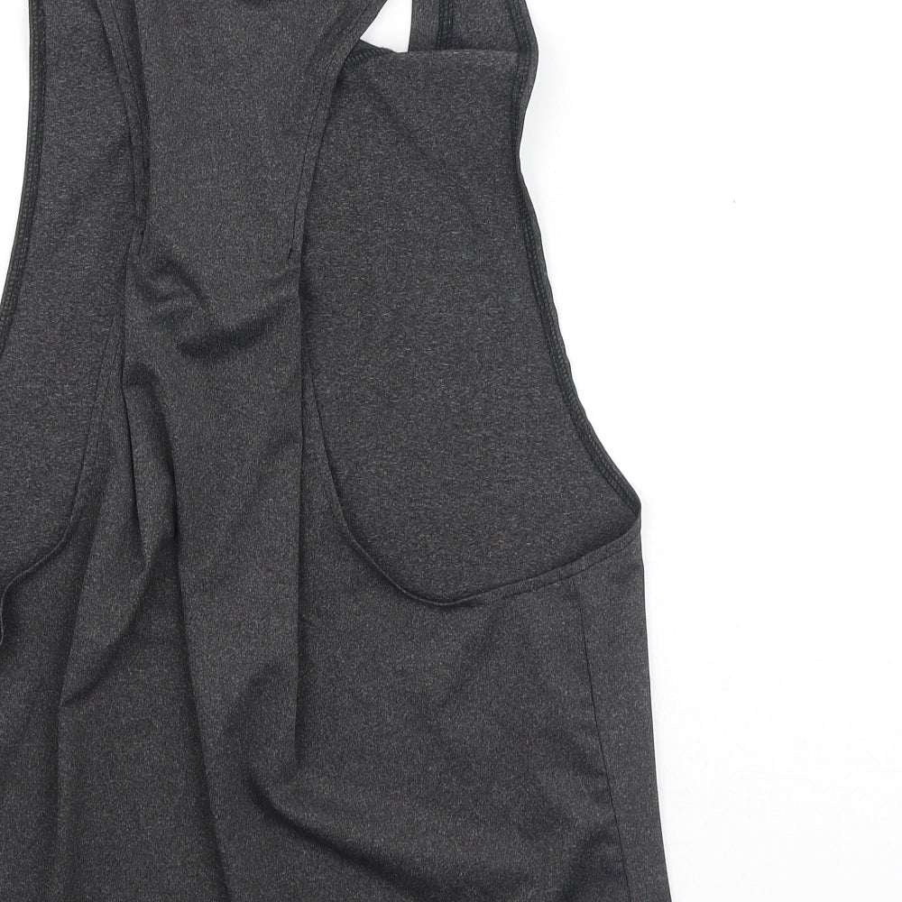 SheIn Womens Grey  Cotton Camisole Tank Size S Square Neck