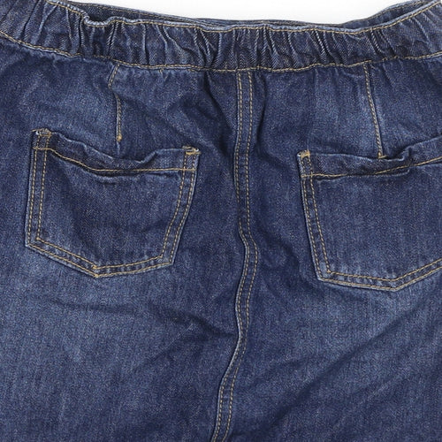 NEXT Girls Blue  Cotton Mini Skirt Size 11 Years  Regular