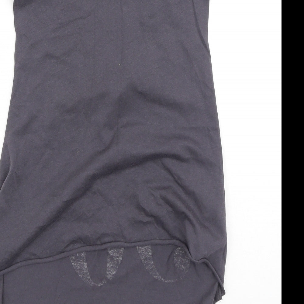 New Look Womens Grey  Polyester Camisole Tank Size 8 Round Neck
