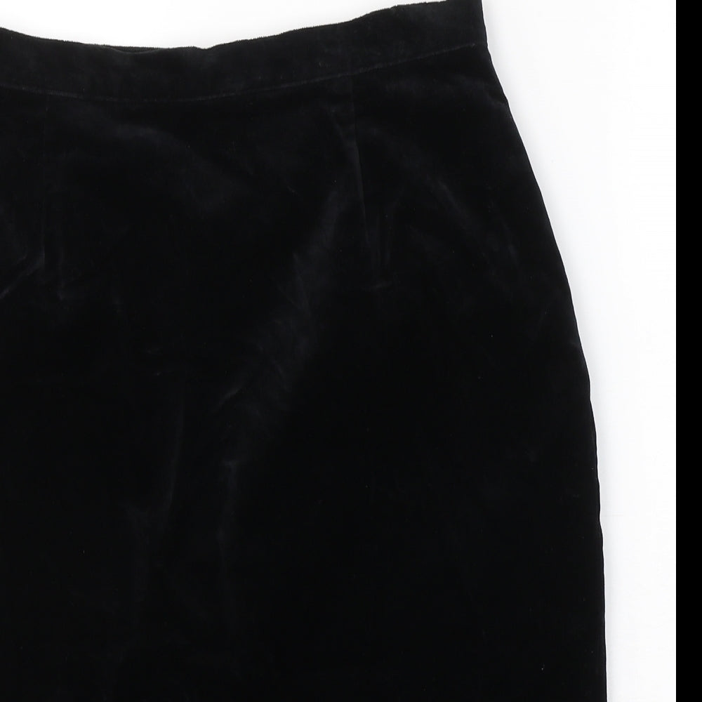 Opera Richards Womens Blue  Cotton A-Line Skirt Size 16   Zip