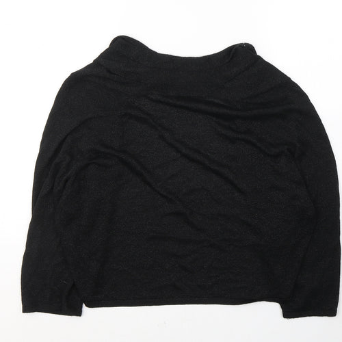 Bonmarché Womens Black V-Neck  Viscose Cardigan Jumper Size L