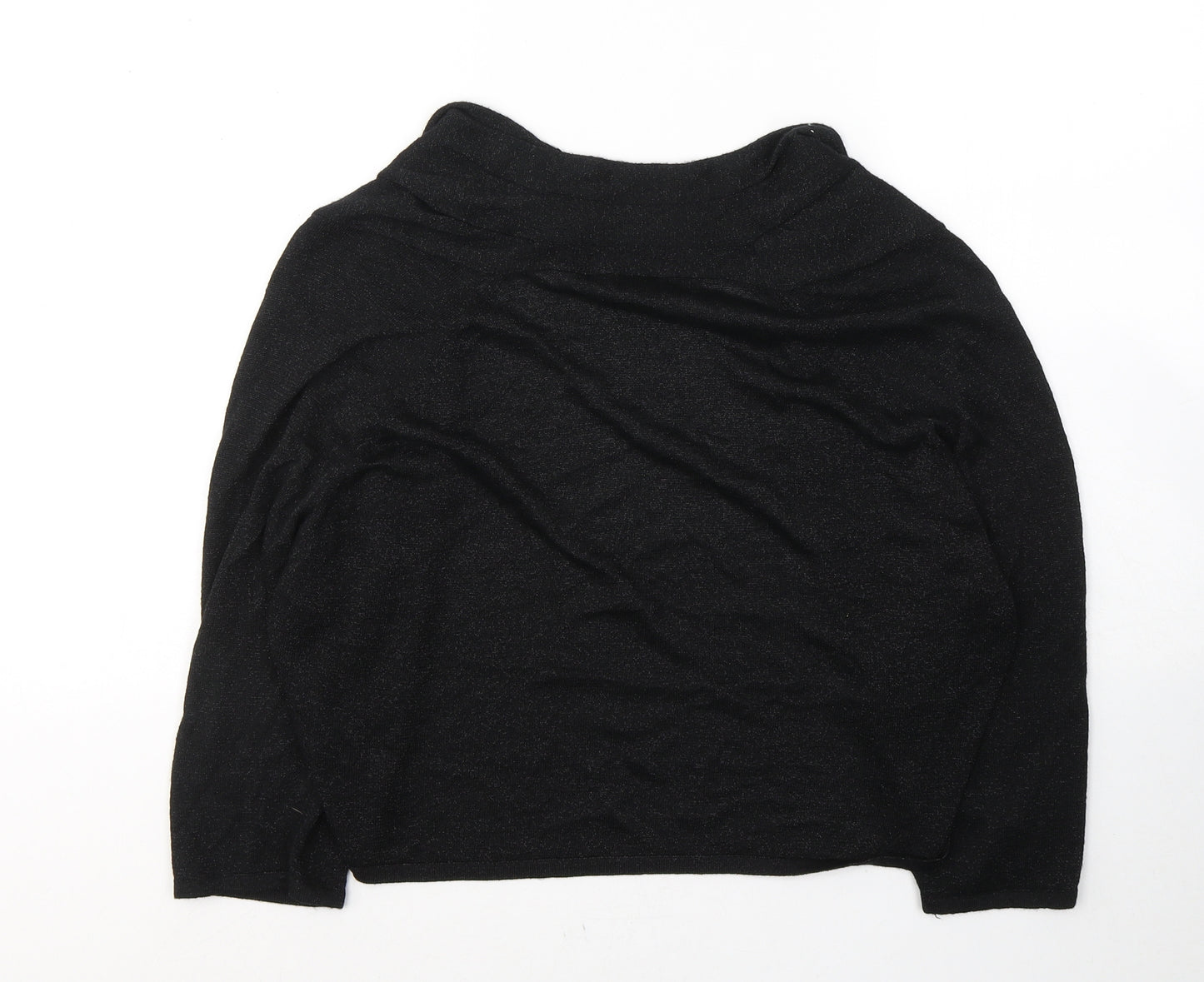 Bonmarché Womens Black V-Neck  Viscose Cardigan Jumper Size L