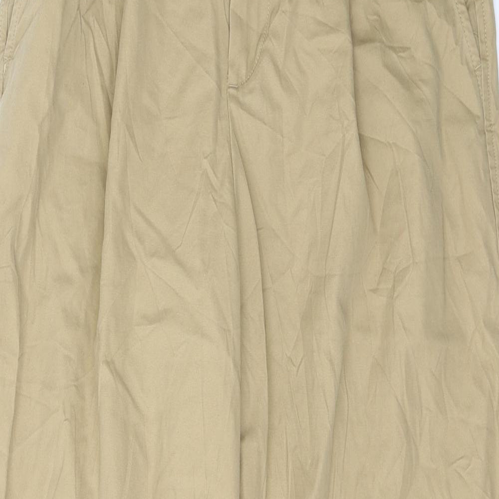 Gap Womens Beige  Cotton Trousers  Size 4 L30 in Regular Button
