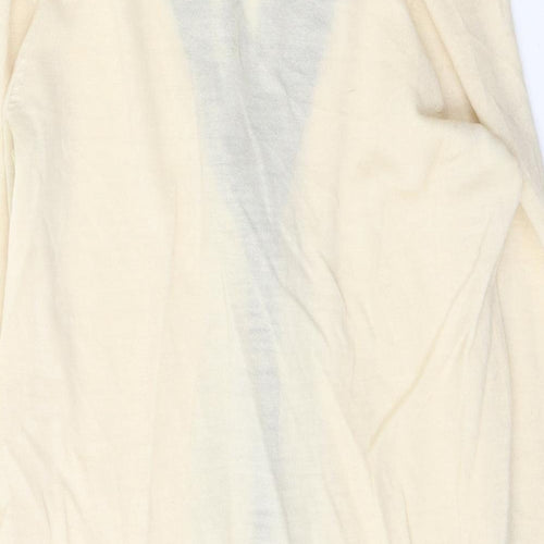 Club Monaco Womens Ivory  Wool Tunic Button-Up Size S Collared
