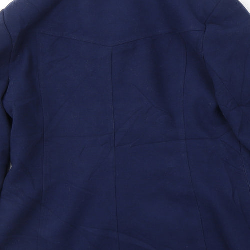 Preworn Womens Blue   Pea Coat Coat Size 12  Button