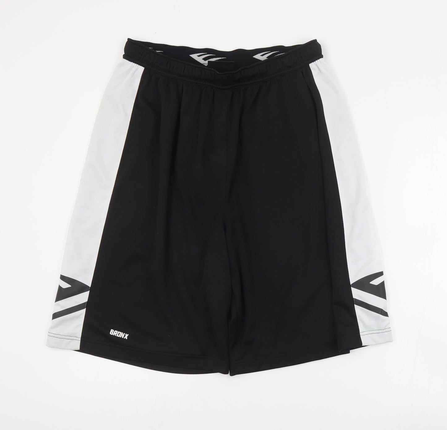 Everlast Mens Black  Polyester Sweat Shorts Size XL L11 in Regular Drawstring