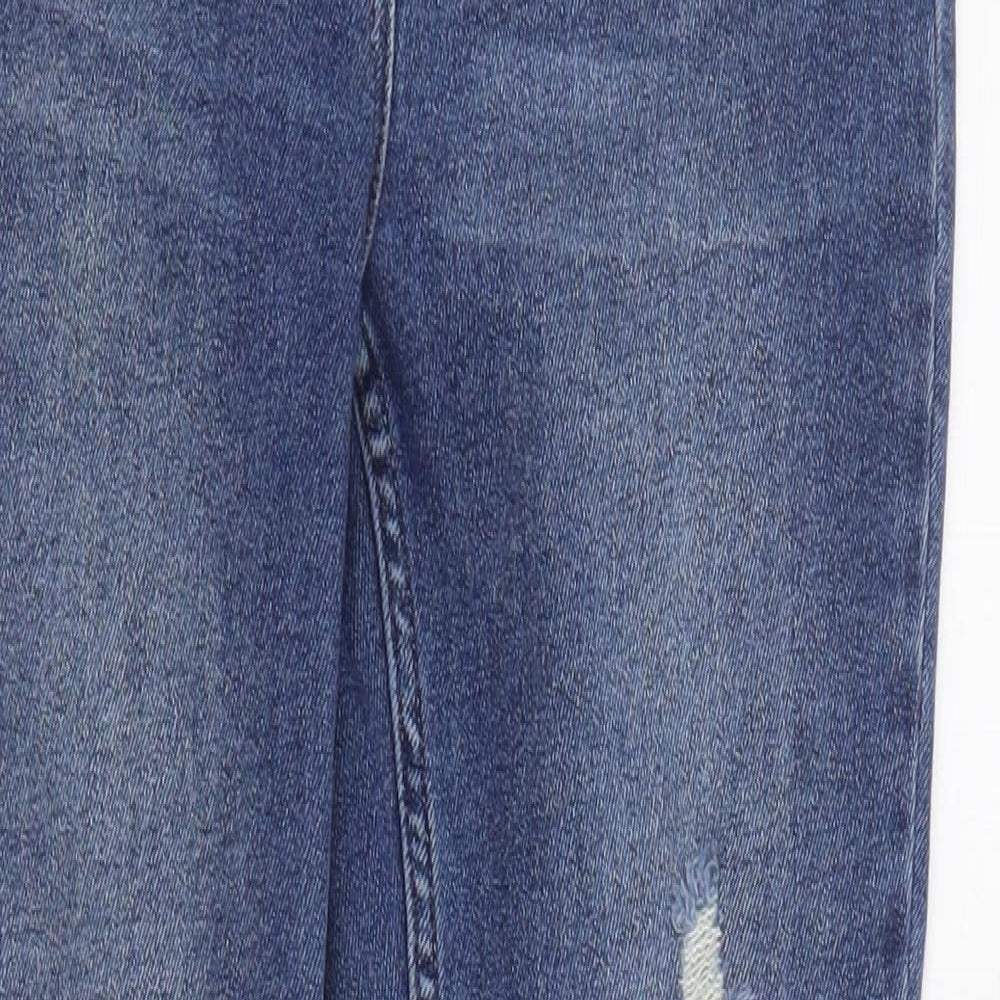 NEXT Womens Blue  Coir Skinny Jeans Size 8 L28 in Regular Zip