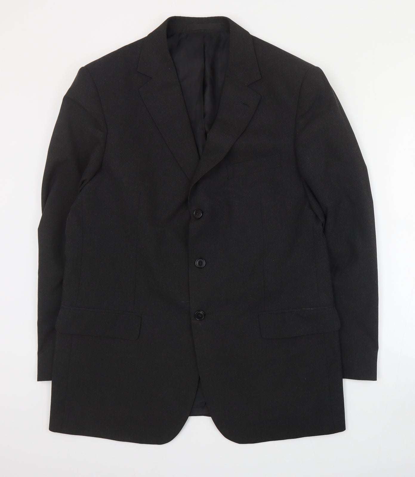 Marks and Spencer Mens Grey  Polyester Jacket Suit Jacket Size L