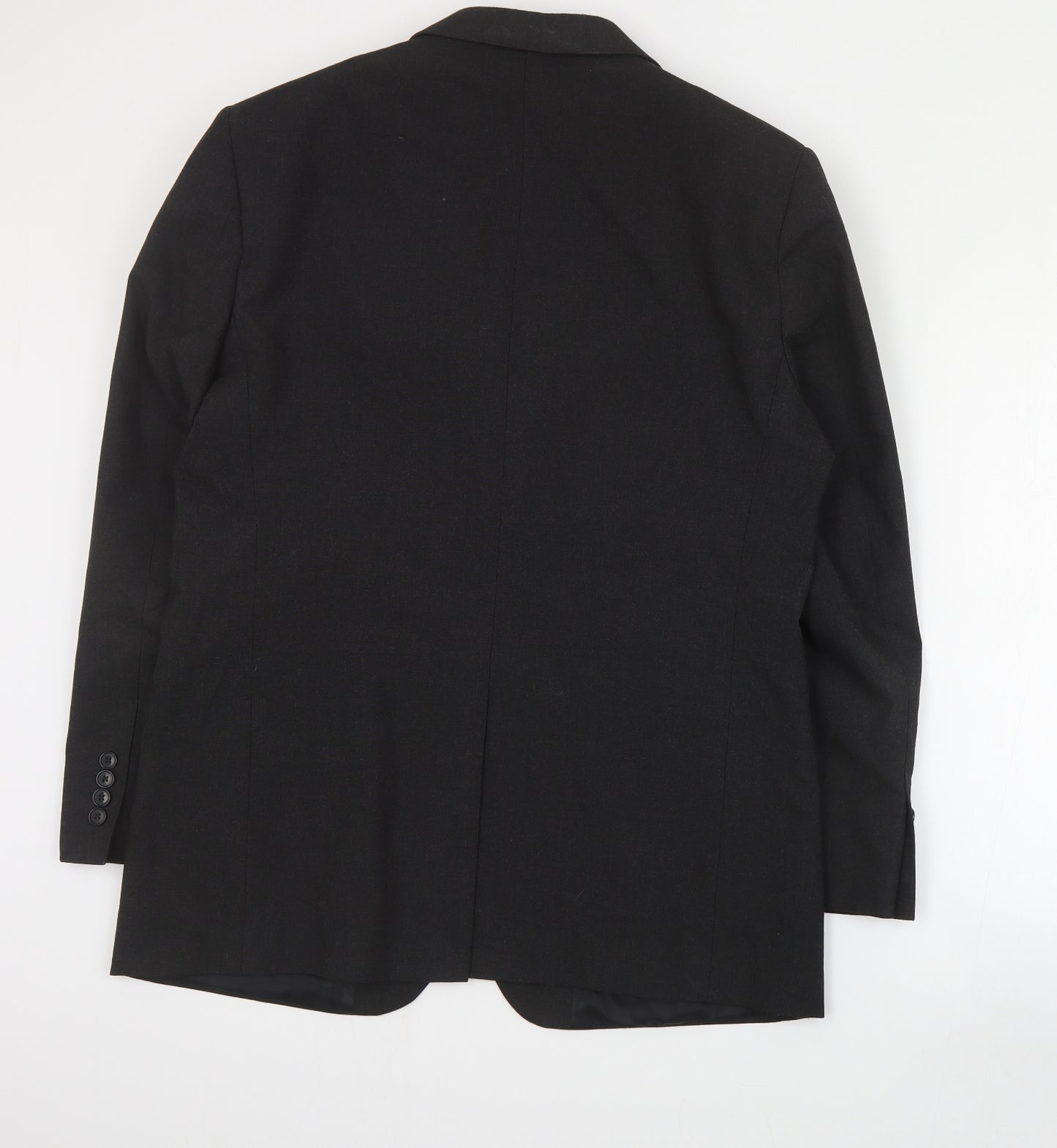 Marks and Spencer Mens Grey  Polyester Jacket Suit Jacket Size L