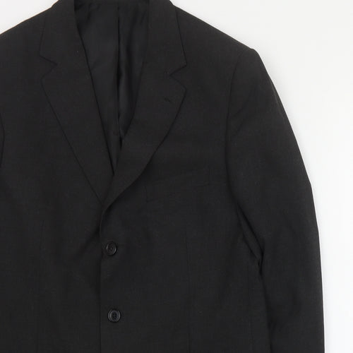 Marks and Spencer Mens Grey  Polyester Jacket Suit Jacket Size L